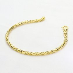 Złota Bransoleta o Splocie Królewskim (Bizantyjskim) - Luksus i Mistrzostwo Złotnictwa