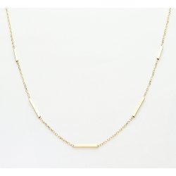 Minimalistyczny Złoty Naszyjnik z Pałeczkami | Próba 585