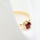 Złoty pierścionek z rubinem – elegancki i klasyczny pierścionek z czerwonym kamieniem