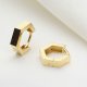 Złote Kolczyki Heksagony – Geometryczna Elegancja