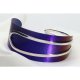 Artystyczna Bransoleta Srebro i Tytan – Gradient Blue & Purple | Cuff